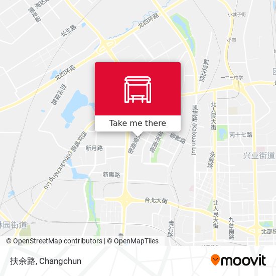 扶余路 map