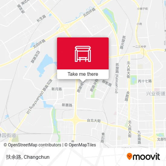 扶余路 map