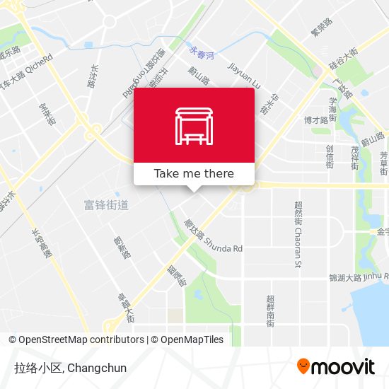 拉络小区 map