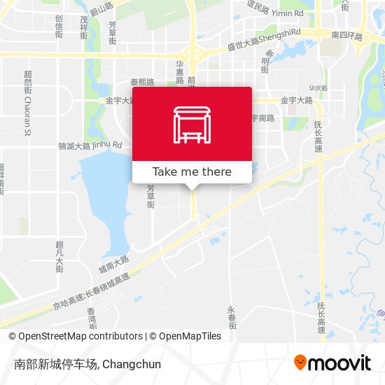 南部新城停车场 map