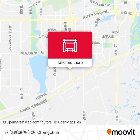 南部新城停车场 map