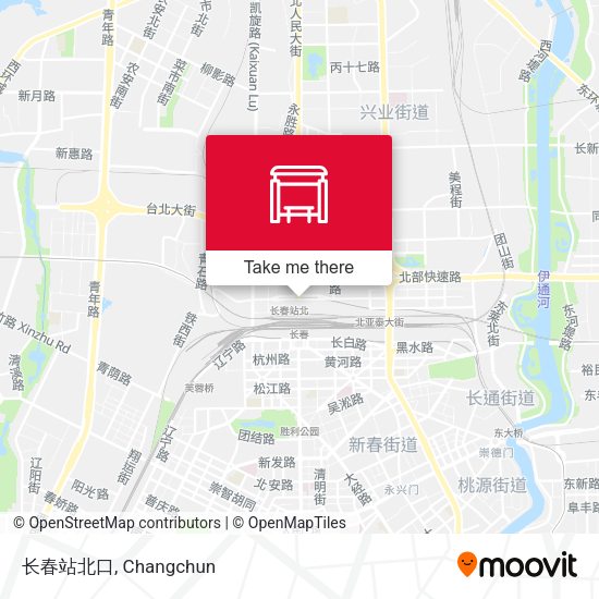 长春站北口 map