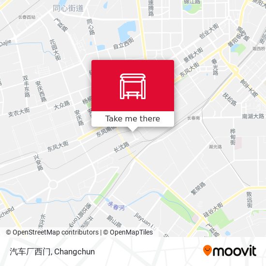 汽车厂西门 map