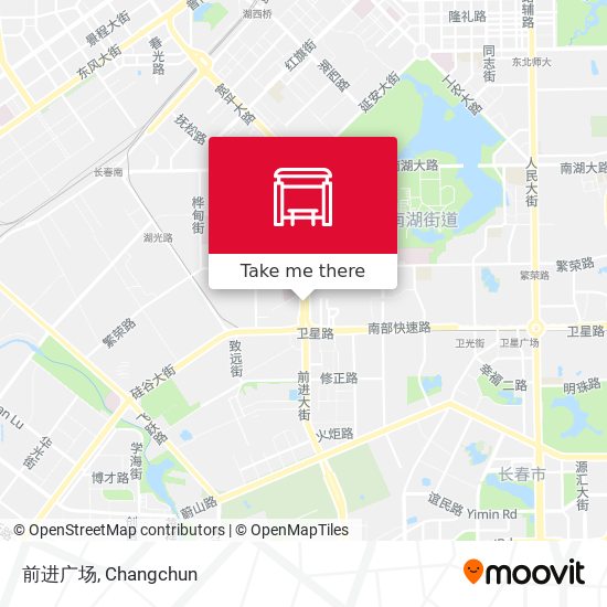 前进广场 map