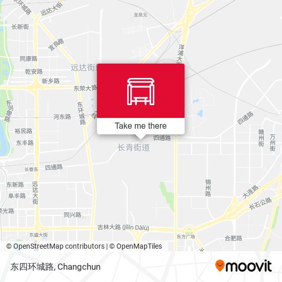 东四环城路 map