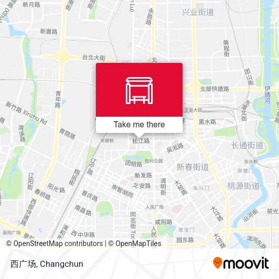 西广场 map