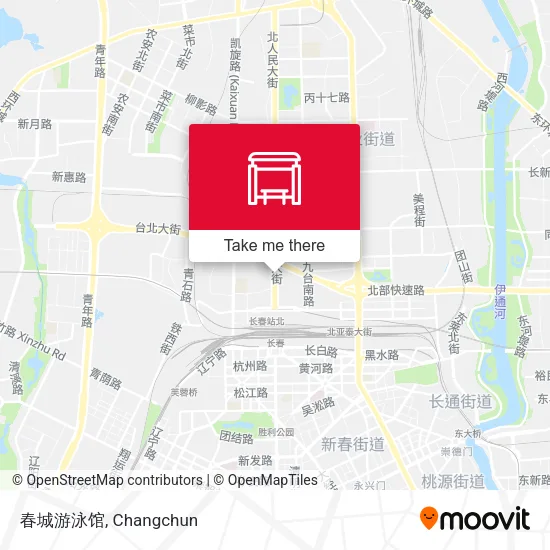 春城游泳馆 map
