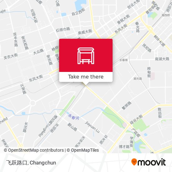 飞跃路口 map