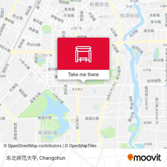 东北师范大学 map