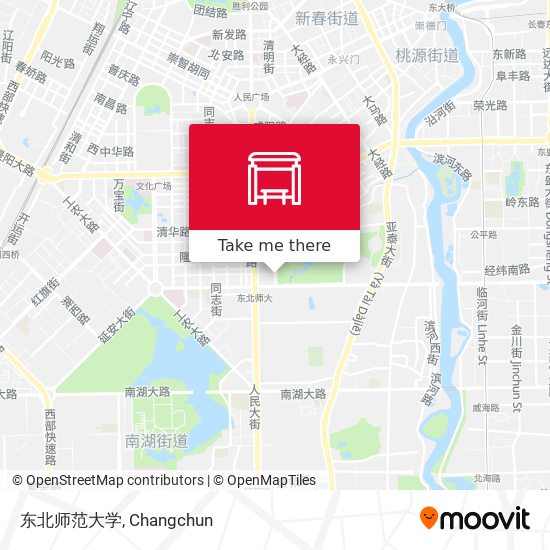 东北师范大学 map