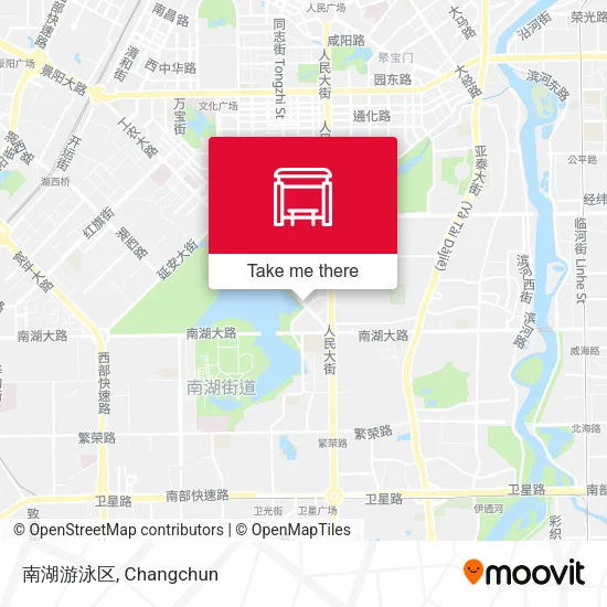 南湖游泳区 map