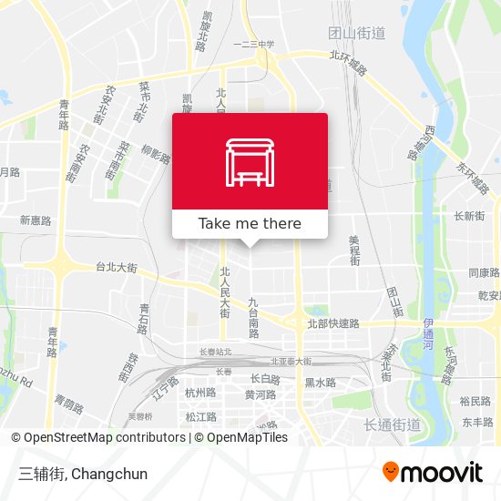 三辅街 map