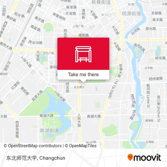 东北师范大学 map