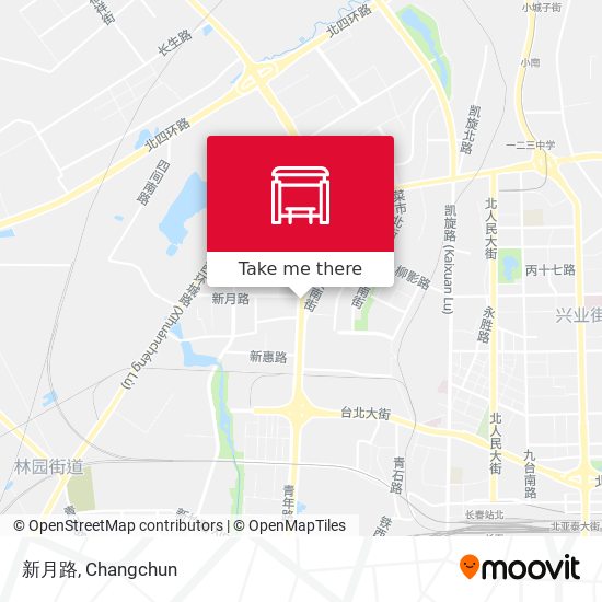 新月路 map