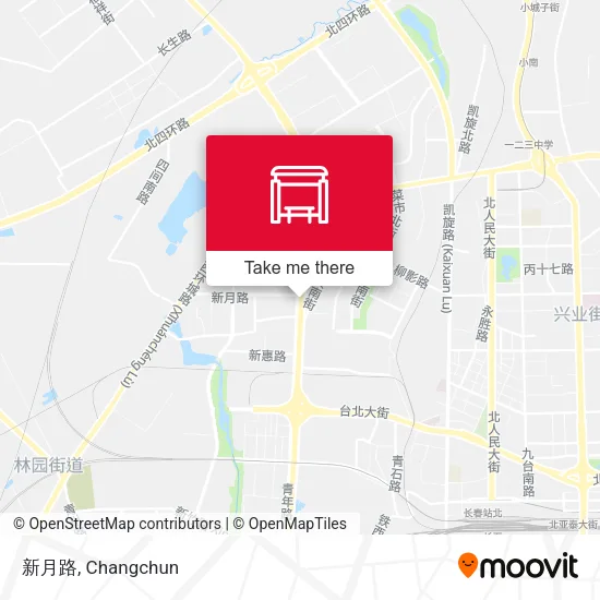 新月路 map