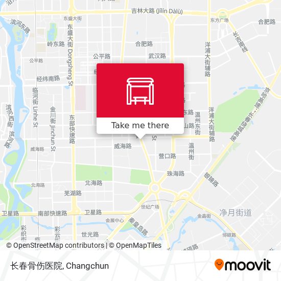 长春骨伤医院 map