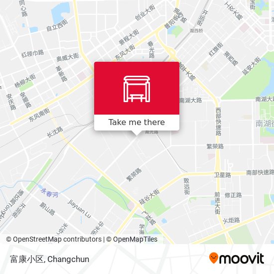 富康小区 map