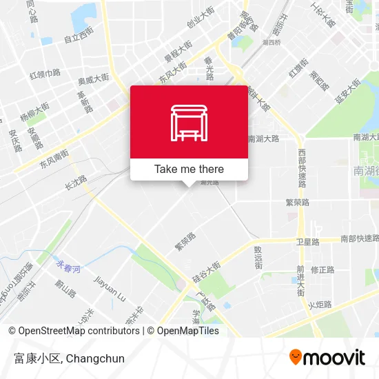 富康小区 map