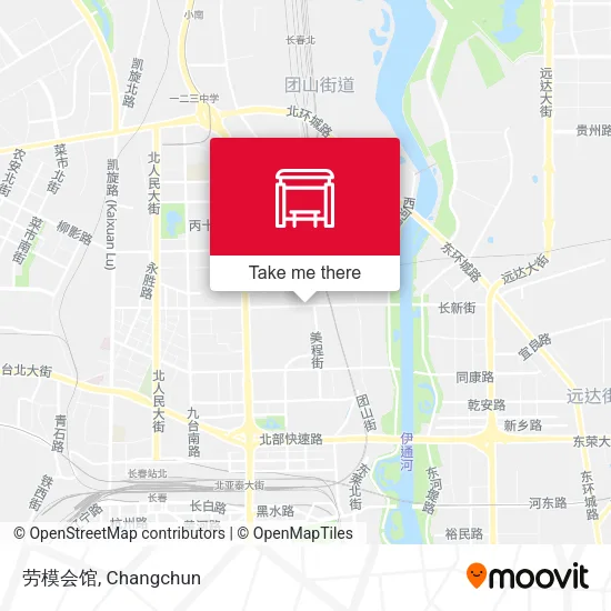 劳模会馆 map