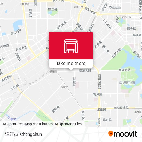 浑江街 map