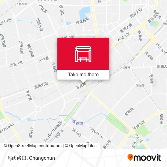 飞跃路口 map