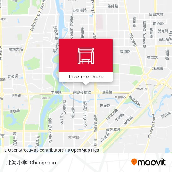 北海小学 map