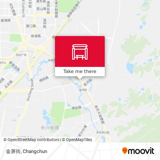 金屏街 map