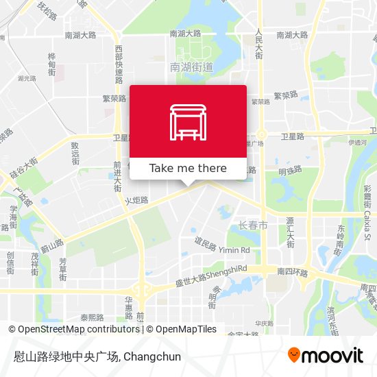 慰山路绿地中央广场 map