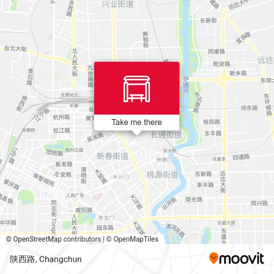 陕西路 map