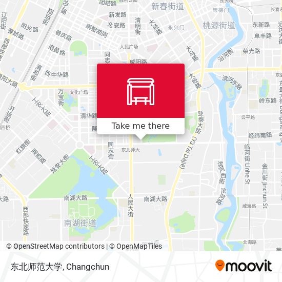 东北师范大学 map