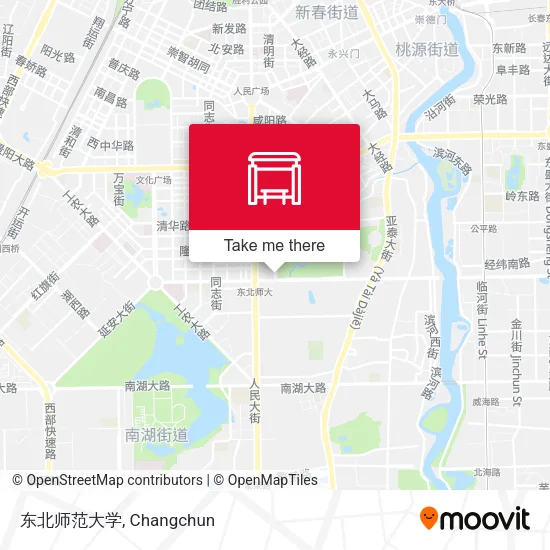东北师范大学 map