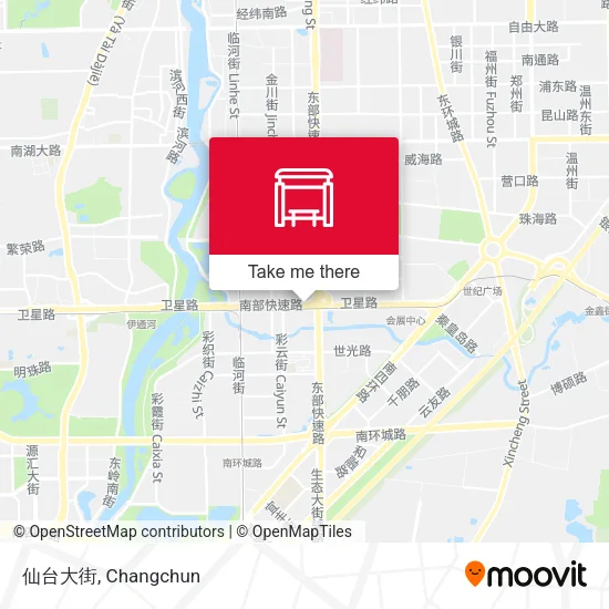 仙台大街 map