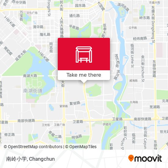 南岭小学 map