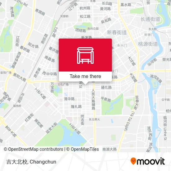 吉大北校 map