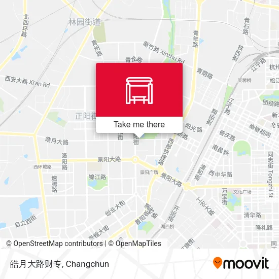 皓月大路财专 map