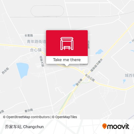 乔家车站 map