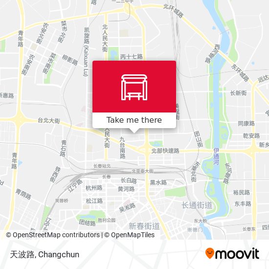 天波路 map