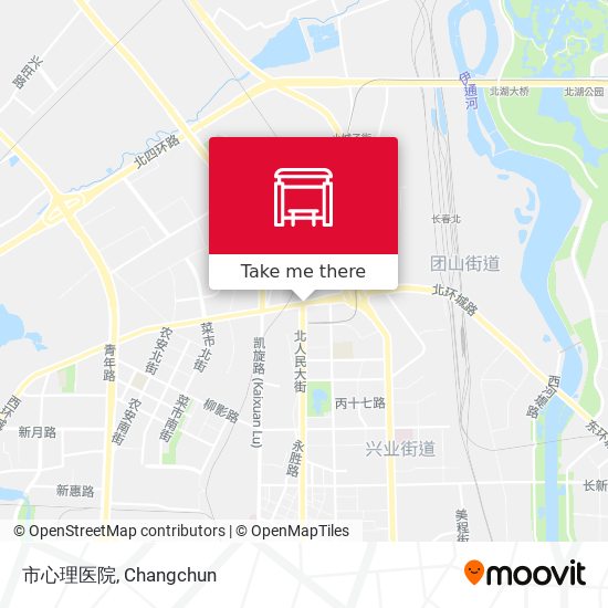 市心理医院 map