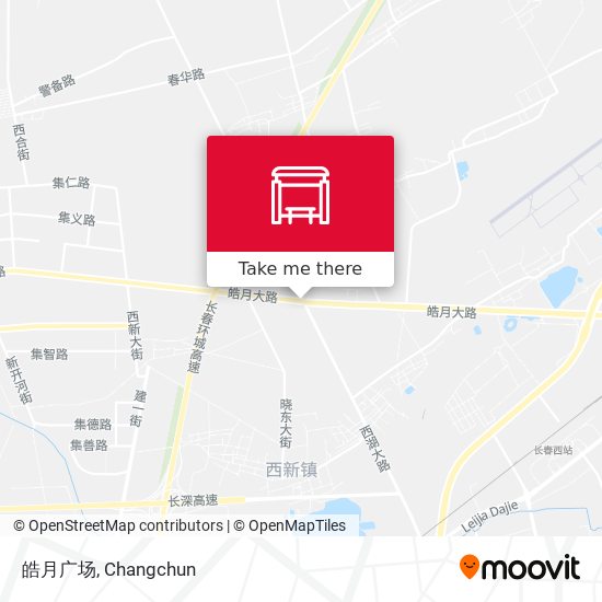 皓月广场 map