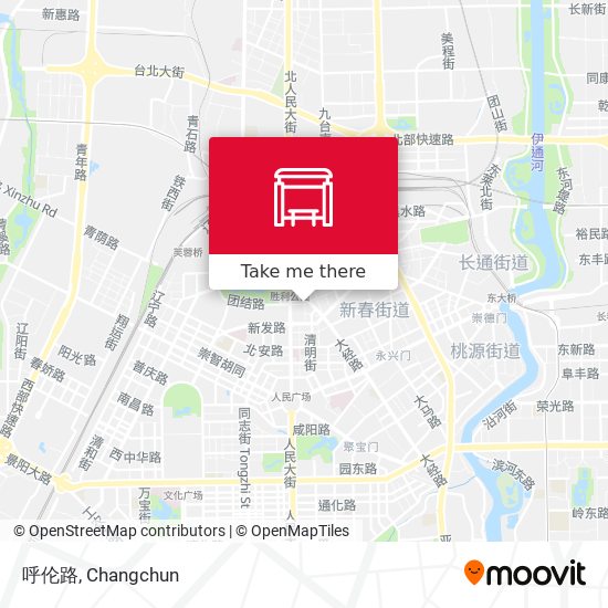 呼伦路 map