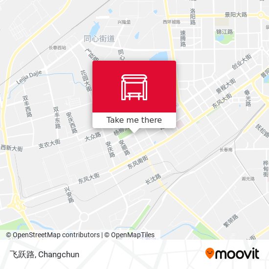 飞跃路 map