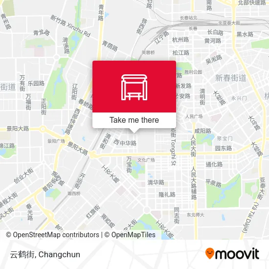 云鹤街 map
