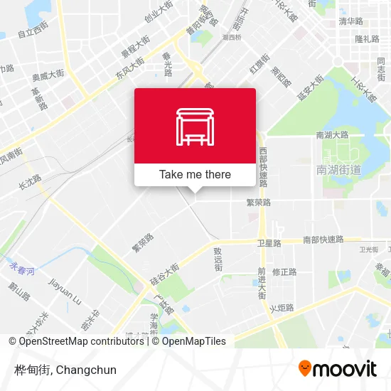 桦甸街 map