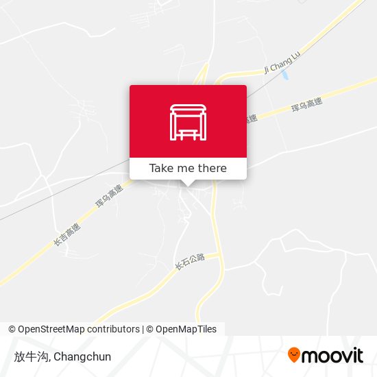 放牛沟 map