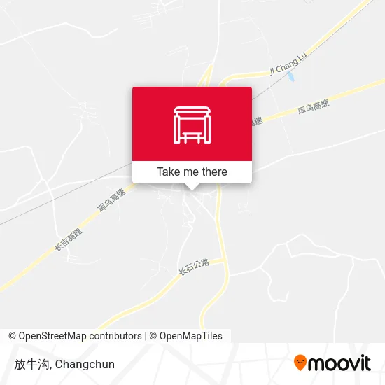 放牛沟 map