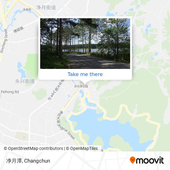 净月潭 map