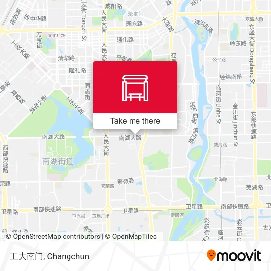 工大南门 map