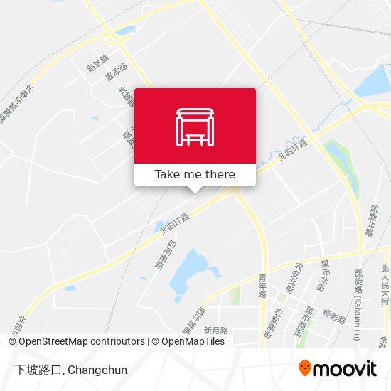 下坡路口 map