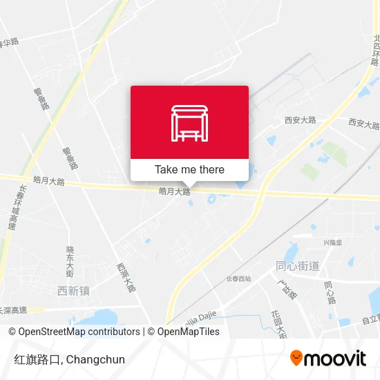 红旗路口 map