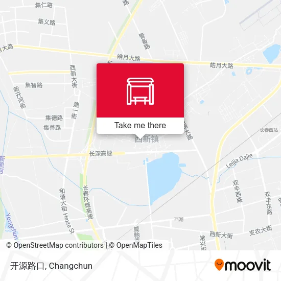 开源路口 map
